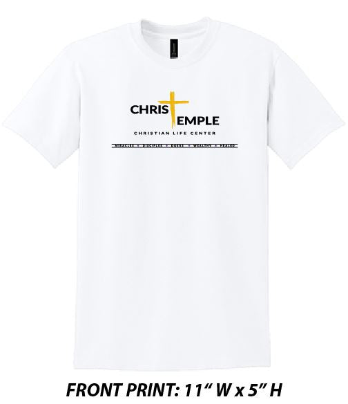 Christ Temple T-Shirt - Golden Cross